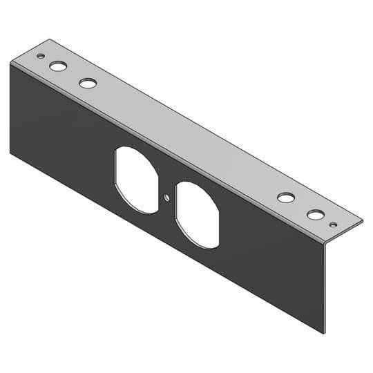 Steel City® 667RP Recessed Service Device Plate, For Use With 667 SC Floor Box, Steel