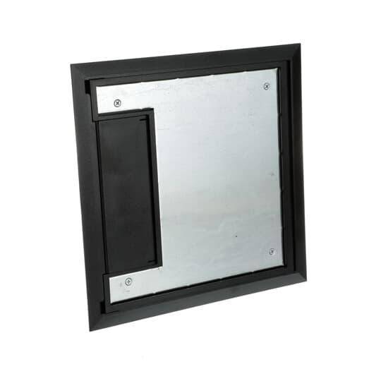 Steel City® 667-CST-SW-BLK Non-Metallic Floor Box Cover and Flange, 10.63 in L x 10.63 in W