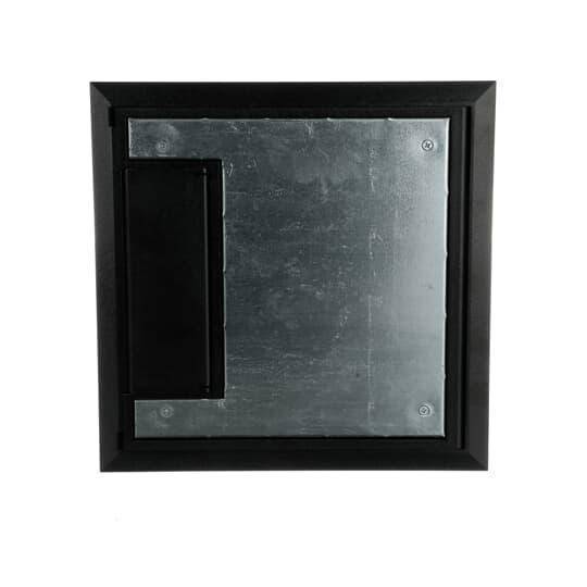 Steel City® 667-CST-SW-BLK Non-Metallic Floor Box Cover and Flange, 10.63 in L x 10.63 in W