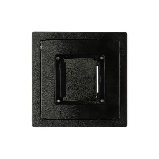 Steel City® 668-CST-BLK Floor Box Cover, 11.63 in L x 11.63 in W, Die Cast Zinc