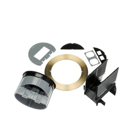Steel City® 68R-CST-BRS Non-Metallic Cover Kit With Brass Flange, 5-5/32 in Dia, 6 in D, Brass