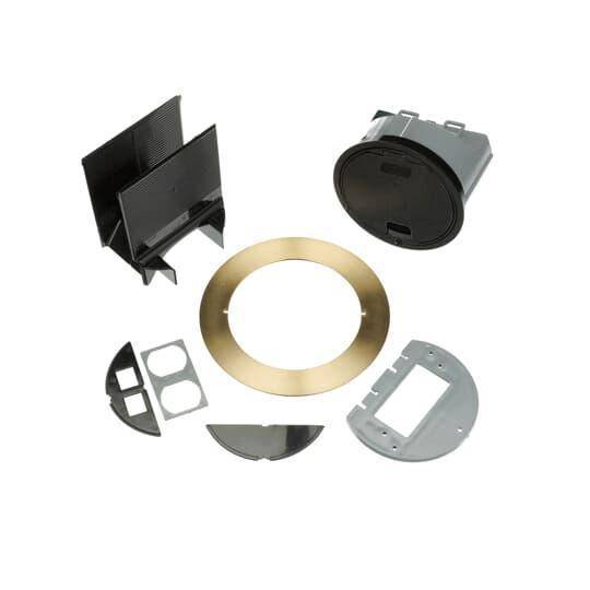 Steel City® 68R-CST-BRS Non-Metallic Cover Kit With Brass Flange, 5-5/32 in Dia, 6 in D, Brass