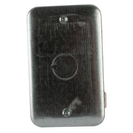 Steel City® 68-C-6 Utility Box Cover, 4-1/8 in L x 2-1/2 in W, Steel