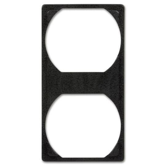 Steel City® 68-HP-DI Flush Service Rectangular Insert, 2-13/16 in W x 1-1/2 in H, For Use With 68-HP Series Round Floor Box, Polycarbonate