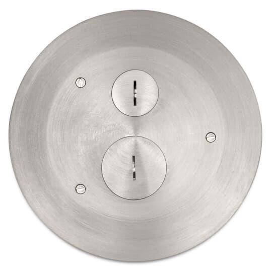Steel City® 68-HP-FFC-ALM 68 Series Dual Voltage Non-Metallic Furniture Feed Cover, 5-31/32 in Dia, 6 in D, Aluminum