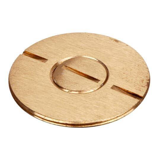 Steel City® 690-SC Flush Service Floor Plate Plug Insert, For Use With Floor Plate Cover, Brass