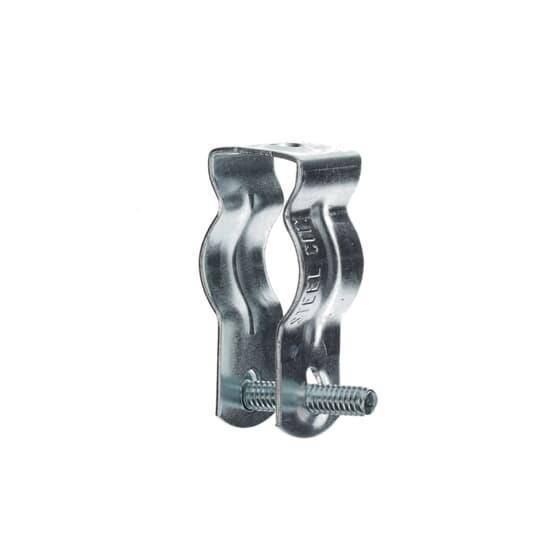 Steel City® 6H1-TB 6H-TB Conduit Hanger With Bolt, 3/4 in, For Use With 1/2 to 4 in EMT, Rigid and Pipe Conduits, Steel, Electro Galvanized