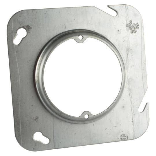 Steel City® 72-C-3-1/2 Outlet Box Cover, 4-11/16 in L x 4-11/16 in W, Blank Cover, Steel