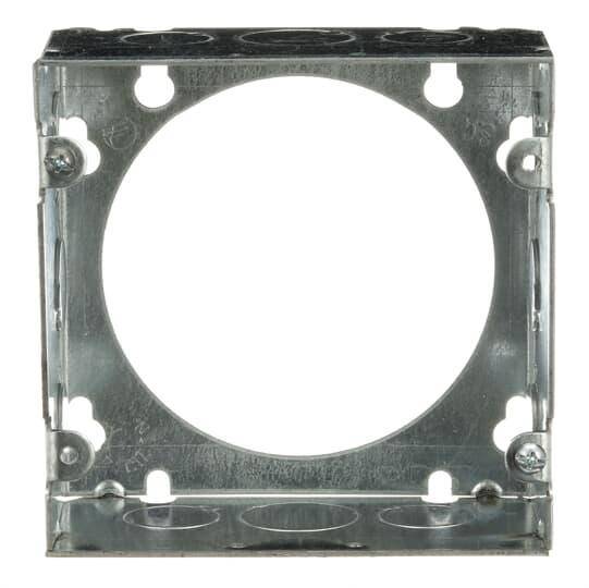 Steel City® 73171-1/2-3/4 1-Outlet Welded Style Extension Ring, 4-11/16 in L x 4-11/16 in W x 2-1/8 in D, Steel