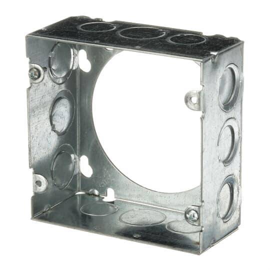 Steel City® 73171-1/2-3/4 1-Outlet Welded Style Extension Ring, 4-11/16 in L x 4-11/16 in W x 2-1/8 in D, Steel