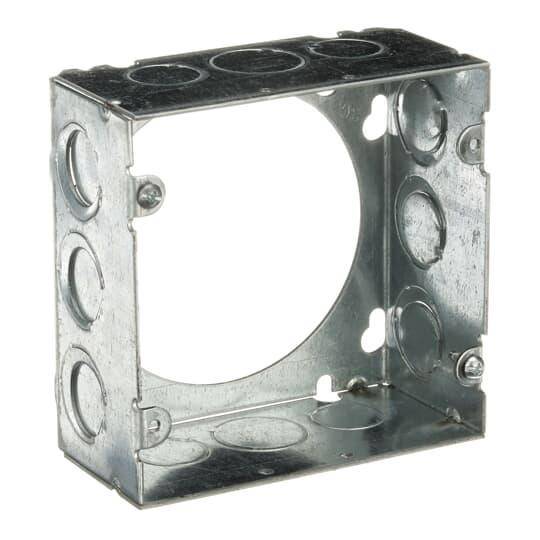 Steel City® 73171-1/2-3/4 1-Outlet Welded Style Extension Ring, 4-11/16 in L x 4-11/16 in W x 2-1/8 in D, Steel