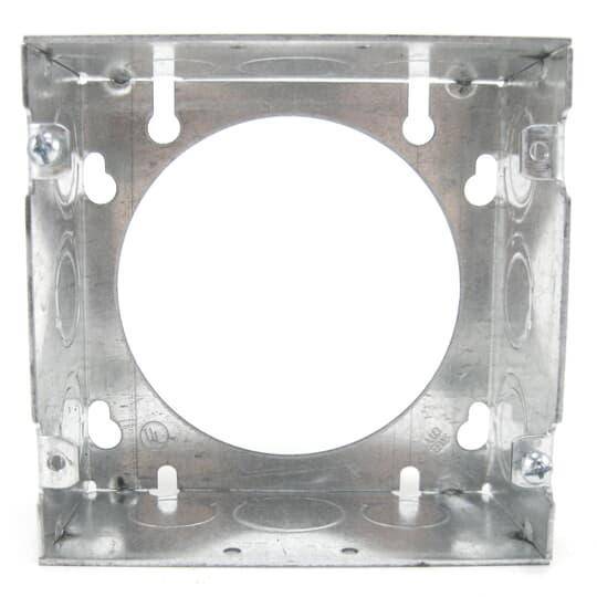 Steel City® 73171-1/2-3/4 1-Outlet Welded Style Extension Ring, 4-11/16 in L x 4-11/16 in W x 2-1/8 in D, Steel