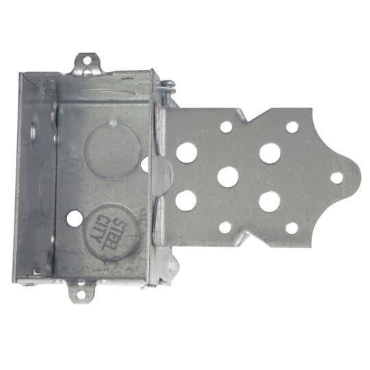 Steel City® 804-S Gangable Switch Box, Steel, 12.5 cu-in Capacity, 1 Outlet, 2 in W x 2-1/2 in D x 3 in H