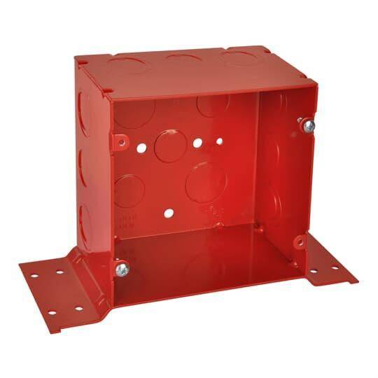 Steel City® 82181-1234-CVRD Fire Signal Box, Steel, 67 cu-in Capacity, (1) Outlets, (8) Knockouts, 5 in H x 5 in W x 2-7/8 in D