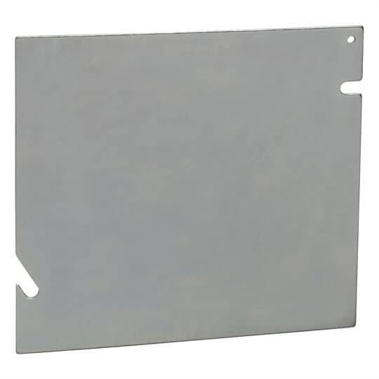 Steel City® 82C-1 Box Cover, 5 in L x 5 in W, Blank/Flat Cover, Steel
