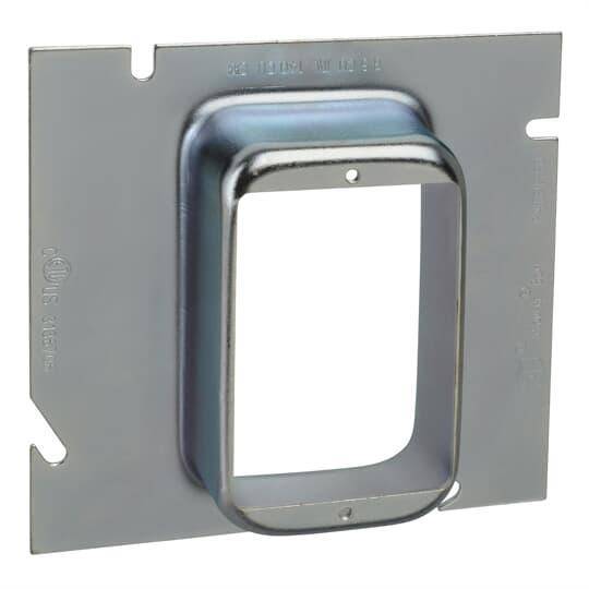 Steel City® 82C-1G-1-1/4 1-Outlet Device Extension Ring, 1 Gangs, 5 in L x 5 in W, Steel