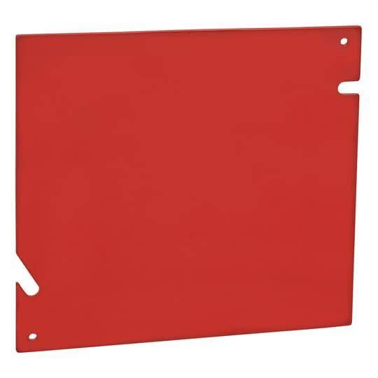 Steel City® 82C-1-RD Box Cover, 5 in L x 5 in W, Blank/Flat Cover, Steel
