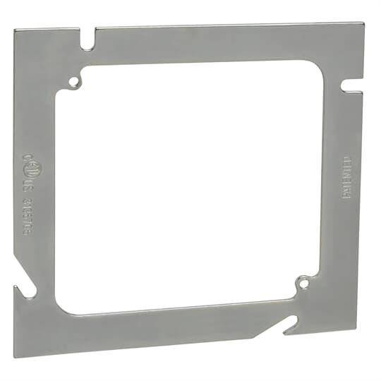 Steel City® 82-52E-0 1-Outlet Flat Extension Ring, 5 in L x 5 in W, Steel