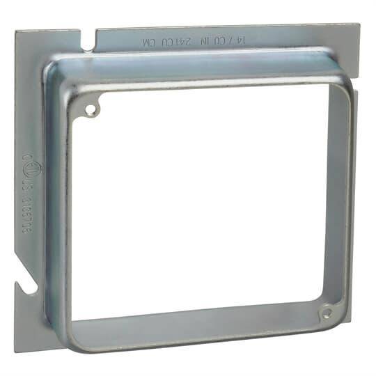 Steel City® 82-52E-1 1-Outlet Extension Ring, 5 in L x 5 in W, Steel