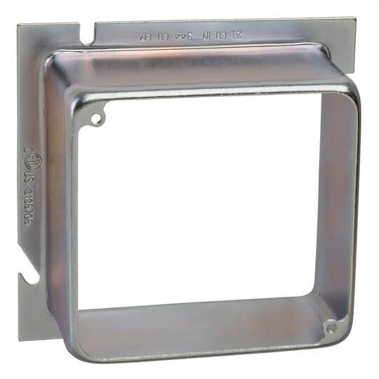 Steel City® 82-52E-1-1/2 1-Outlet Extension Ring, 5 in L x 5 in W, Steel