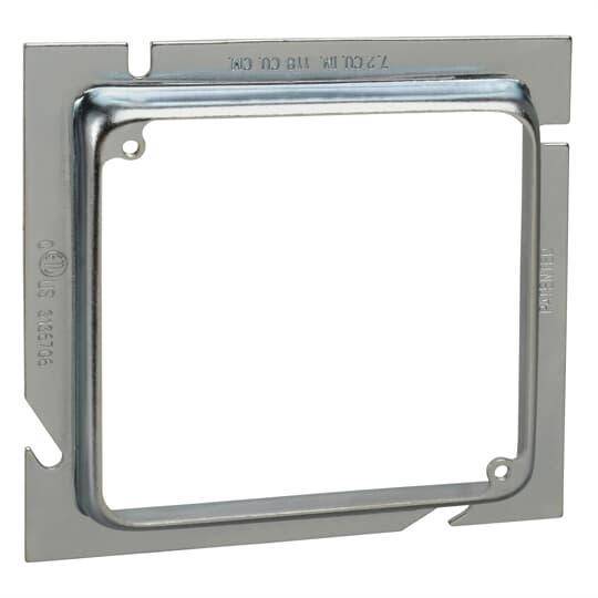 Steel City® 82-52E-1/2 1-Outlet Extension Ring, 5 in L x 5 in W, Steel