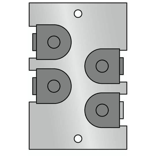 Steel City® AFCN Grommeted Closure Plate, Steel