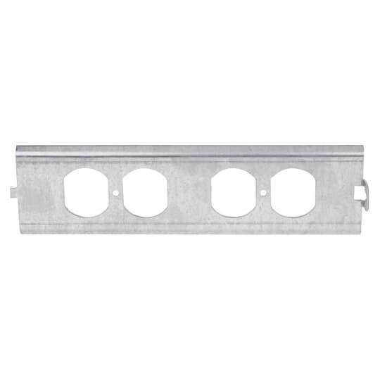 Steel City® AFD-6Q Double Duplex Data Panel Cover, For Use With AFM-6 Series Access Floor Module, Steel