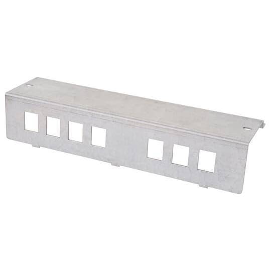 Steel City® AFD-FAS-7KEY 7-Outlet Keystone Jack Data Plate, Steel