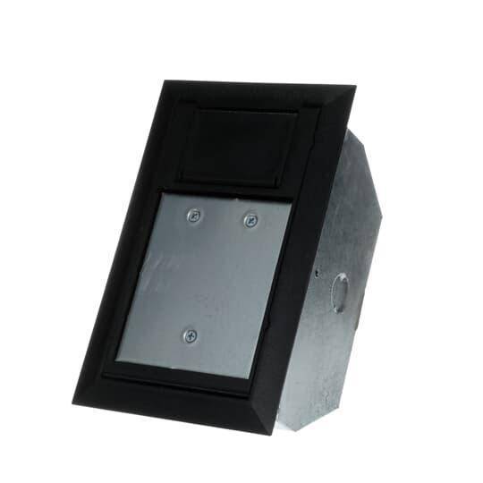 Steel City® AFM-2-BLK 2-Compartment Raised Access Floor Module With Black Non-Metallic Cover, (6, Steel