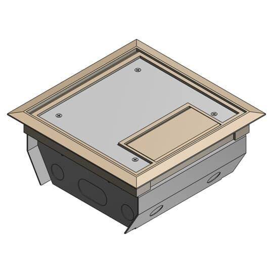 Steel City® AFM-4-BGE 3-Compartment Raised Access Floor Module, Steel