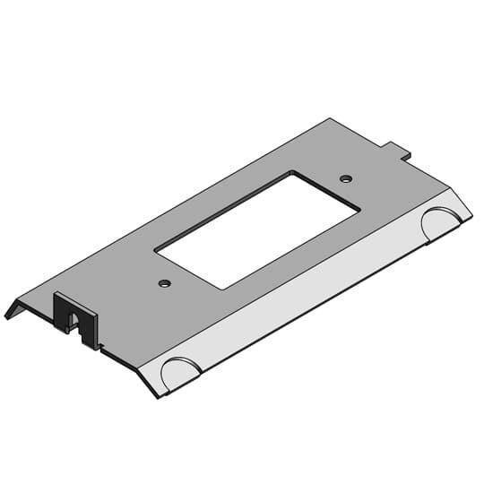 Steel City® AFP-4-GFCI-45 45 deg Sloped Power Panel, 5-7/8 in L, Steel
