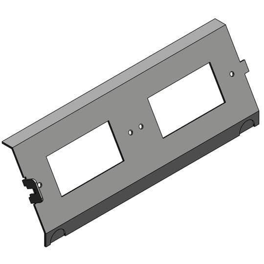 Steel City® AFP6GFCI Double GFCI Power Panel Cover, For Use With AFM-6 Series Access Floor Module, Steel