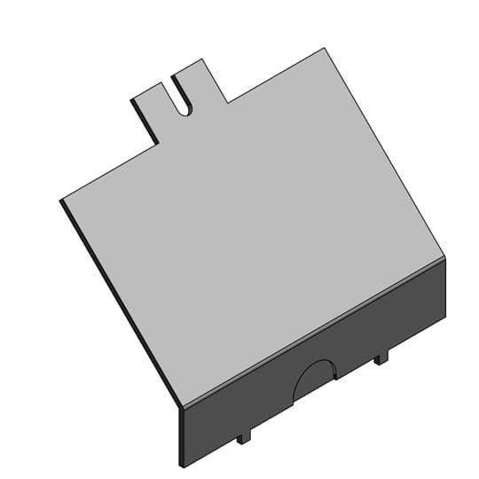 Steel City® AFP-2B Blank Power Panel Cover, For Use With AFM-2 Series Access Floor Module, Steel