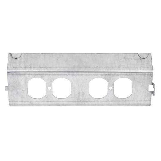 Steel City® AFP-6Q Double Duplex Power Panel Cover, 8-15/16 in L, For Use With AFM-6 Series Access Floor Module, Steel