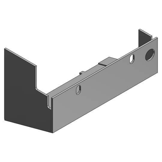 Steel City® AFP-6S2-BL Blank Left Power Panel, 4-1/4 in L, Steel
