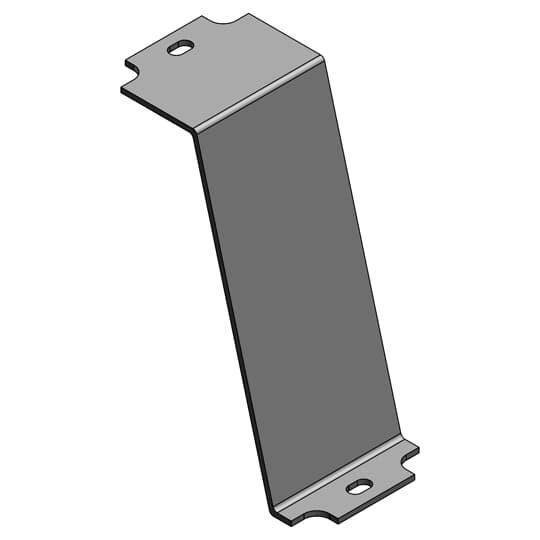 Steel City® AFP-8B Blank Power Panel Cover, 4-17/64 in L, For Use With AFM-8 Series Access Floor Module, Steel