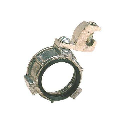 Steel City® BG206A Insulated Grounding Bushing With Aluminum Lay-In Type Lug, 2 in Trade, 11 AWG Wire Min, 4 AWG Wire Max, 65.862 mm Dia, Die Cast Zinc Alloy