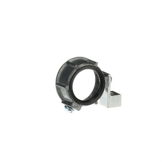 Steel City® BG803A Insulated Grounding Bushing With Aluminum Lug, 1 in Trade, 14 AWG Wire Min, 6 AWG Wire Max, Die Cast Zinc