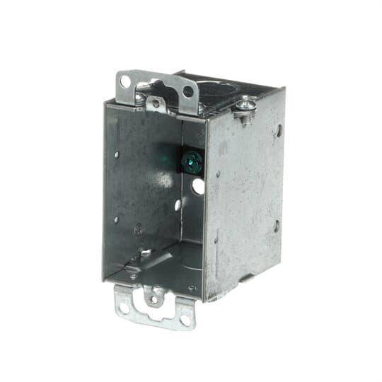 Steel City® CDOW-CN Gangable Switch Box With Knockout, Steel, 12.5 cu-in Capacity, 1 Outlets, 2 in W x 2-1/2 in D x 3 in H