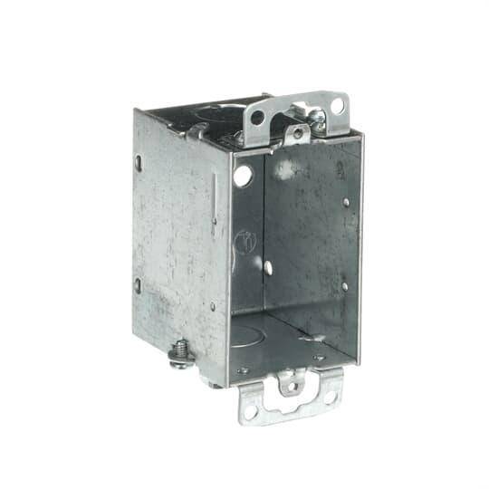 Steel City® CDOW-CN Gangable Switch Box With Knockout, Steel, 12.5 cu-in Capacity, 1 Outlets, 2 in W x 2-1/2 in D x 3 in H