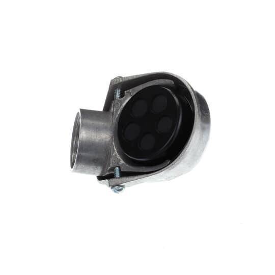 Iberville® CIEFA-1 Service Entrance Cable, 1 in, (5) 0.438 in, 0.5 in Hole, For Use With Service Entrance Cable, Rigid Conduit, Cast Aluminum