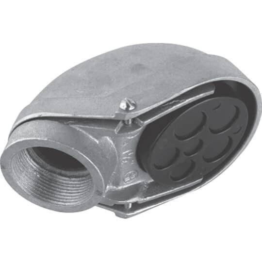 Iberville® CIEFSA-4 Service Entrance Cable, 4 in, (7) 1-1/8 in, 1-3/4 in Hole, For Use With Service Entrance Cable, Cast Aluminum