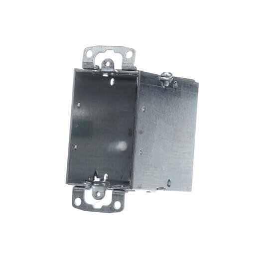 Steel City® CY-1/2CN Gangable Switch Box With Knockout, Steel, 18 cu-in Capacity, 1 Outlets, 2 in W x 3-1/2 in D x 3 in H