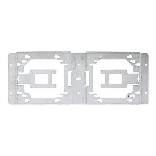 Steel City® DBB1 Pre-Fabricated Dual-Box Bracket, 4 x 4-11/16 in Box, Steel, Galvanized
