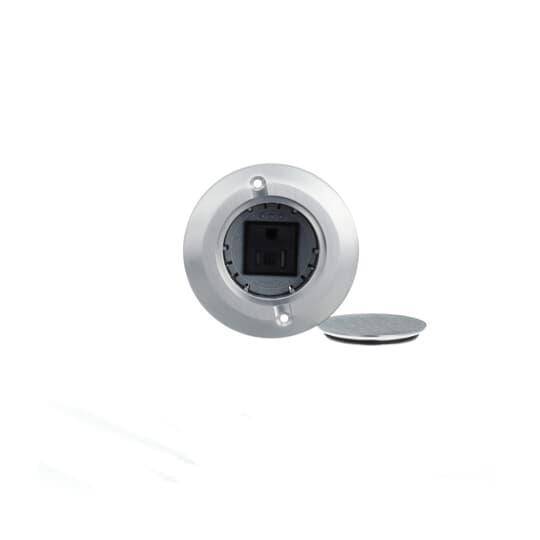Carlon® E971FADIB-2 Drop-In Floor Box, Aluminum, 11.8 cu-in Capacity, 1 Gangs, 7.02 in H