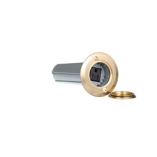 Carlon® E971FBDIB-2 Drop-In Floor Box, Brass, 11.8 cu-in Capacity, 1 Gangs, 7.02 in H