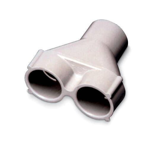 Carlon® E972Y Non-Metallic Round Y-Fitting, For Use With Multi-Service Floor Box, 3/4 in size, Gray
