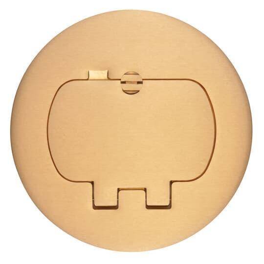 Carlon® E97BR2 2-Door Floor Box Cover, Brass