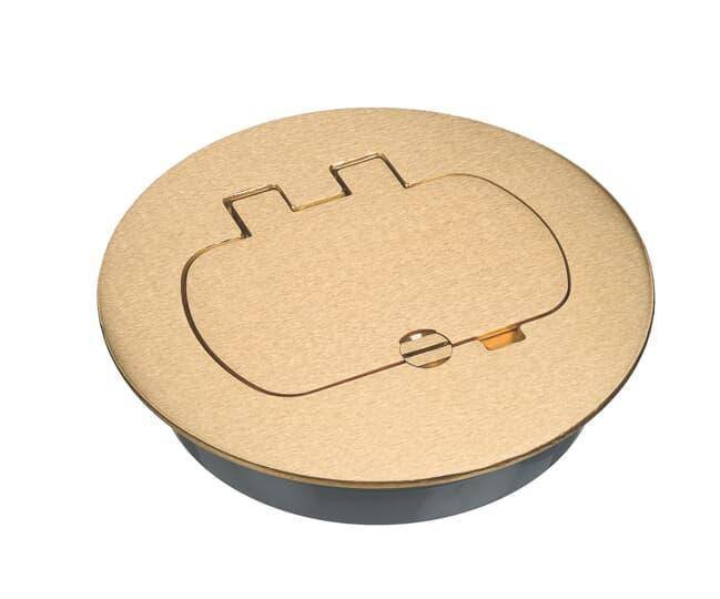 Steel City® E97BRR Floor Box Cover, Brass