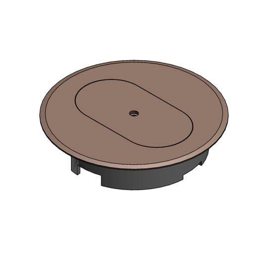 Carlon® E97DSC Non-Metallic Floor Box Cover, 5.69 in Dia, Thermoplastic